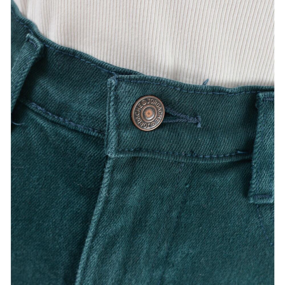 Vintage 90s Jordache High Waisted Green Cotton Spandex Skinny Mom Jeans S - Picture 5 of 8